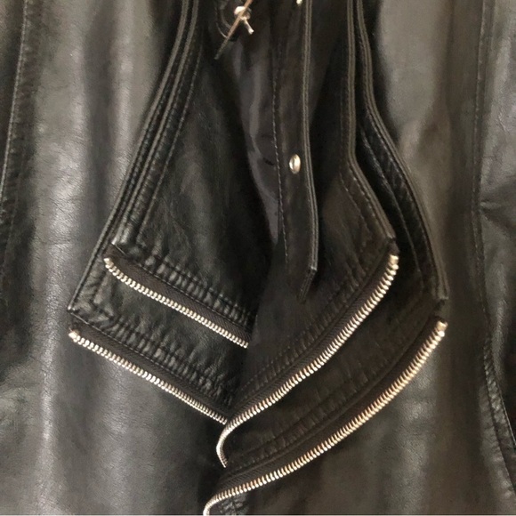 Buffalo Faux Leather Motorcycle Vest Small - Picture 4 of 6